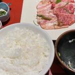 和牛カルビ&牛ハラミランチ(炭火焼肉 朱苑 浦和高砂店)