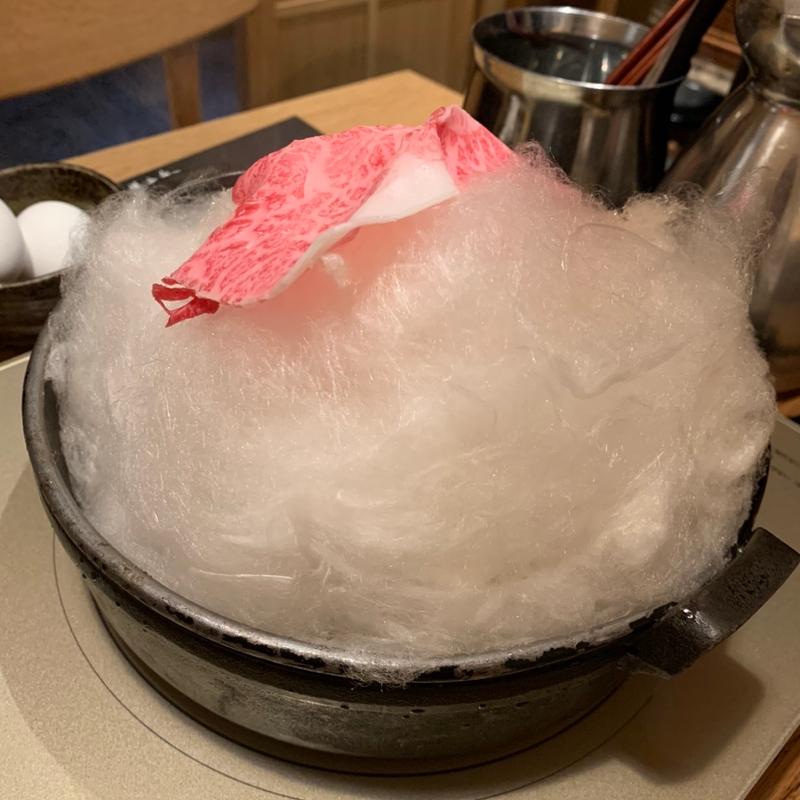 わたあめすき焼き(武蔵別邸 巌流島)