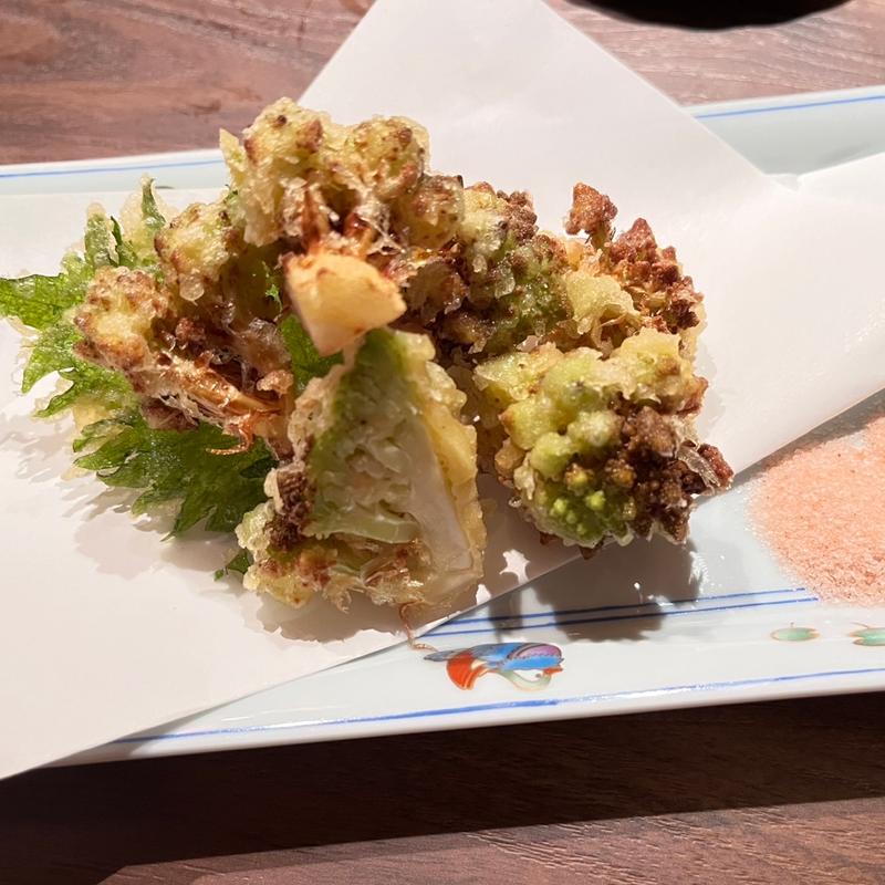 ロマネスコ天ぷら(天びん棒)