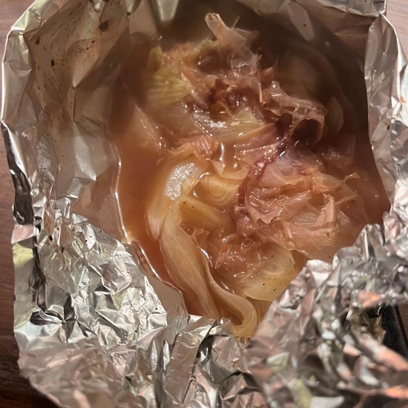 新玉ねぎホイル焼き(天びん棒)