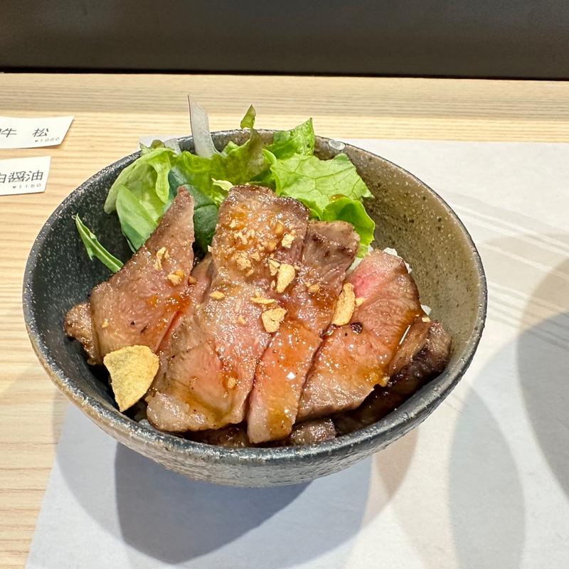 信州牛ガーリックステーキごはん(ほし乃)