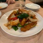 白身魚の甘酢炒め(福満楼)