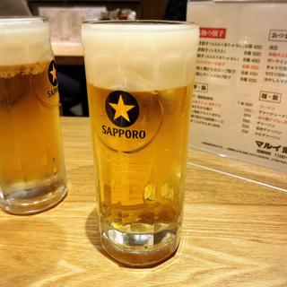 生ビール黒ラベル(マルイ飯店)