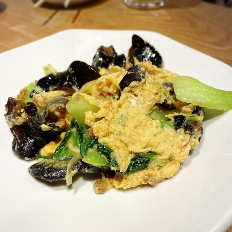 きくらげのたまご炒め(マルイ飯店)