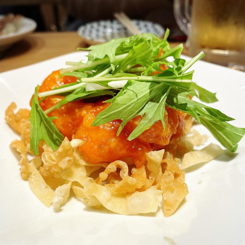 海老チリ(マルイ飯店)