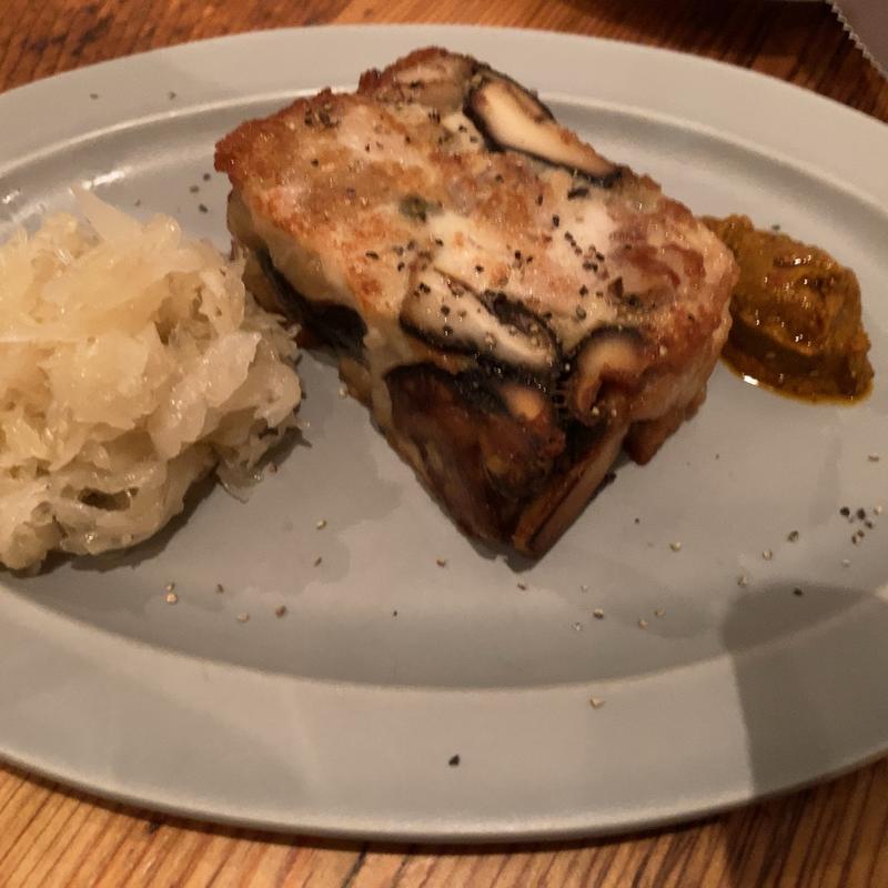 リードヴォー、豚足、しいたけの温製パテ(イレール 人形町)