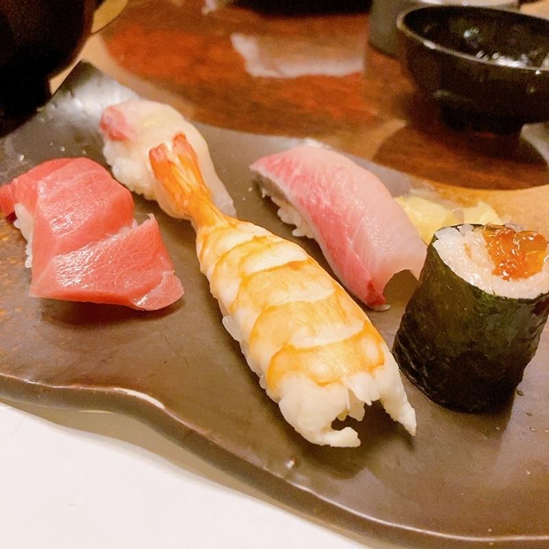 握り寿司五貫盛り（ランチコース）(山櫻 )