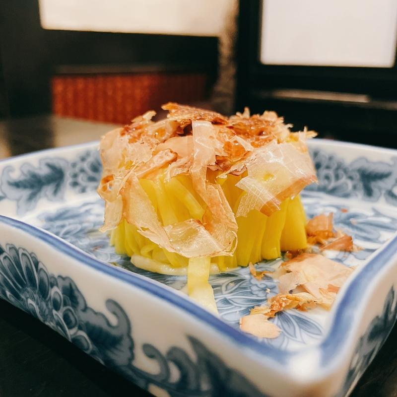 黄にらのおひたし(かんじ)