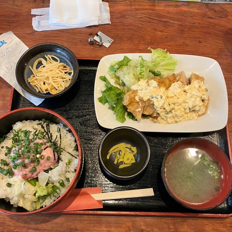 名物！W盛定食(魚酒場ピン 神保町店)