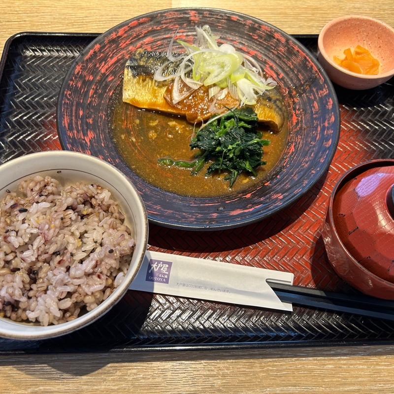 さばの味噌煮定食(大戸屋ごはん処 クロスモール豊川店)