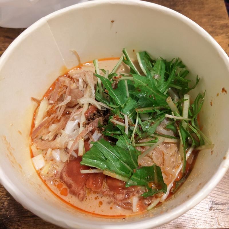 坦々しらたき(汁なし担担麺 ピリリ)