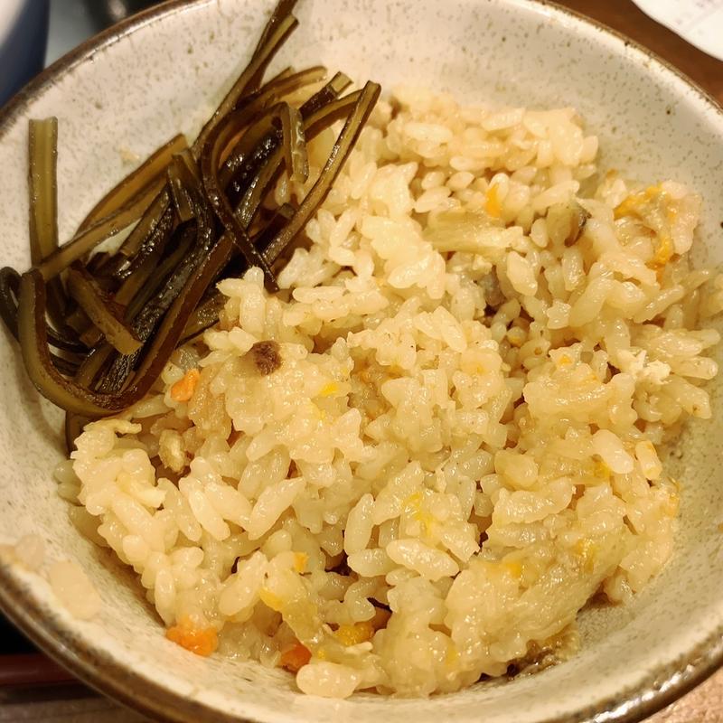 かしわ飯セット(因幡うどん ソラリアステージ店)