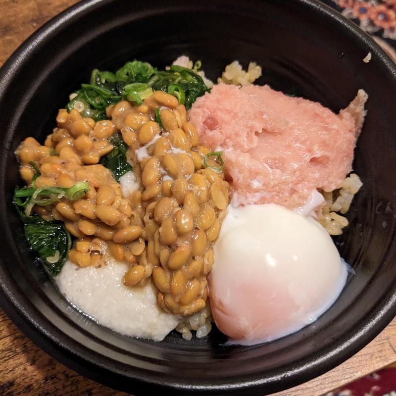 納豆ねぎとろねば丼(お玄さんのねばとろ丼 築地店)