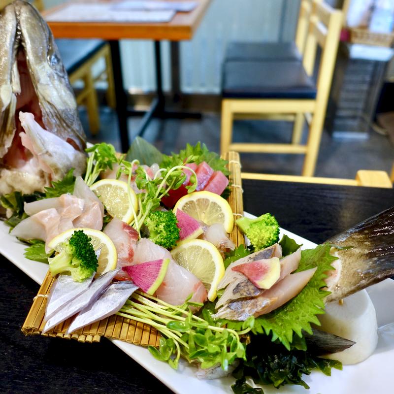 大将お任せ旬の活魚の造り盛り合わせ(大阪産（もん）料理　空 堀江店 （オオサカモンリョウリ　ソラ）)