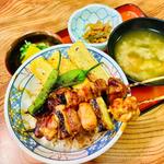焼き鳥丼定食