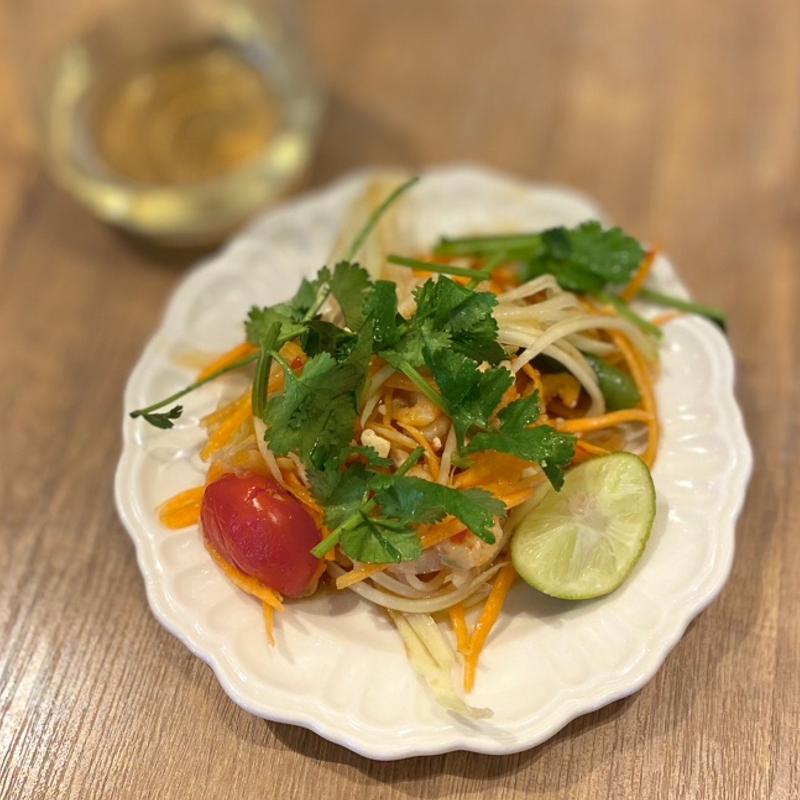 グリーンパパイヤのサラダ(マンゴツリーカフェ東京ドームシティラクーア)