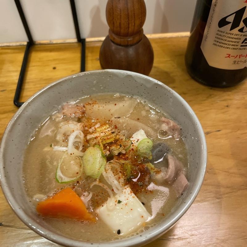 特製　牛もつ煮込み(めん秀 長盛庵)