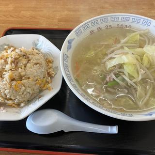 タンメン+チャーハンセット(喜楽亭食堂 )