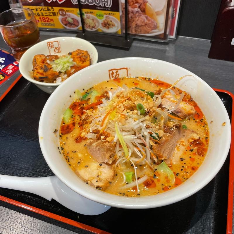 焦がしごまみそラーメン(喜多方ラーメン坂内 亀有店)