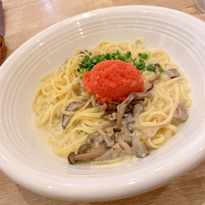 チーズ薫るめんたいクリームパスタ(めんたいＢＡＳＥ マークイズ福岡ももち店)