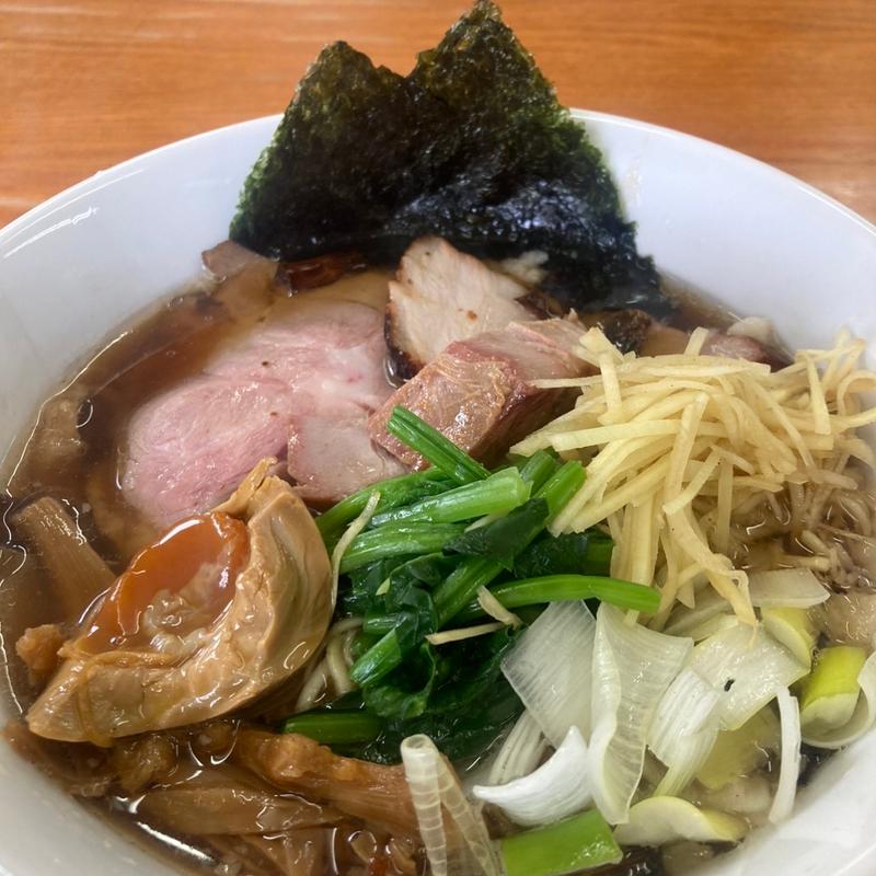 揚げネギ生姜そば醤油　細麺(栃木中華そば 神志)