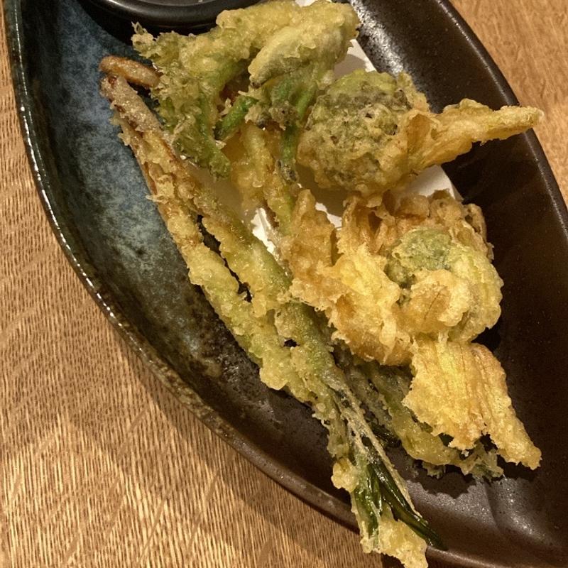 季節の天麩羅(和牛溶岩焼き空雅)