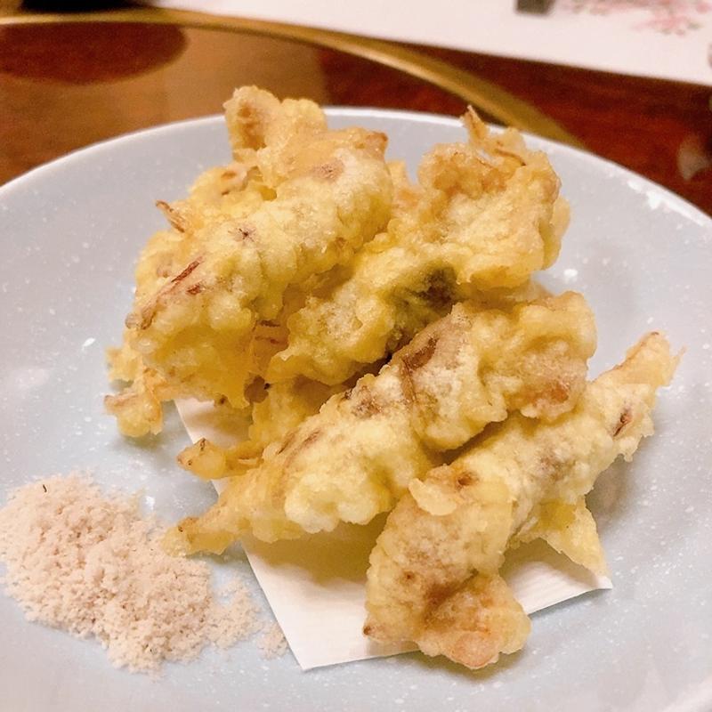 ホタルイカの天ぷら(山櫻 )