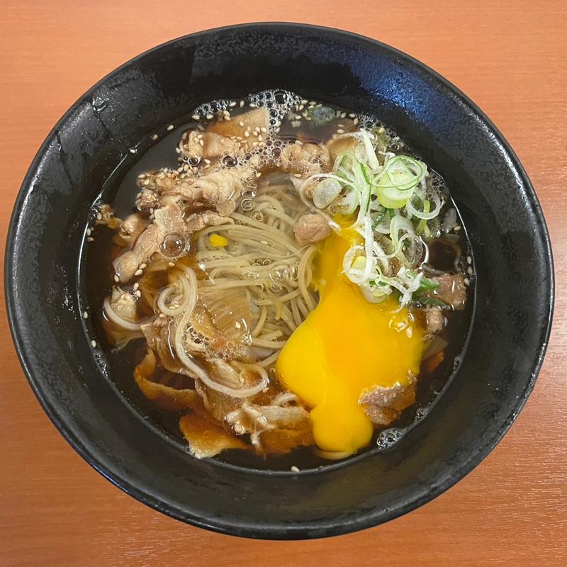 肉そば(ゆで太郎 入船店)