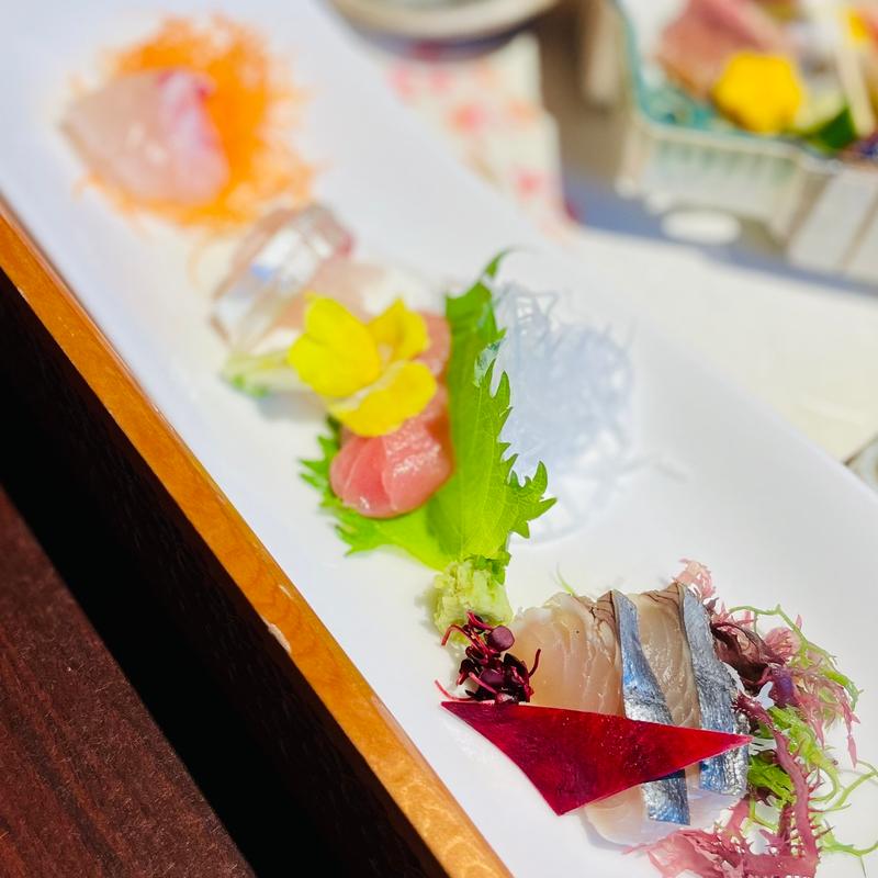 お造り4種(鳥羽国際ホテル潮路亭 白石 )