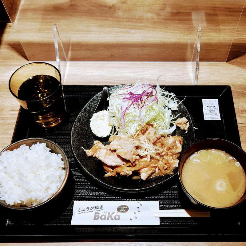 しょうが焼き定食(しょうが焼き Baka)