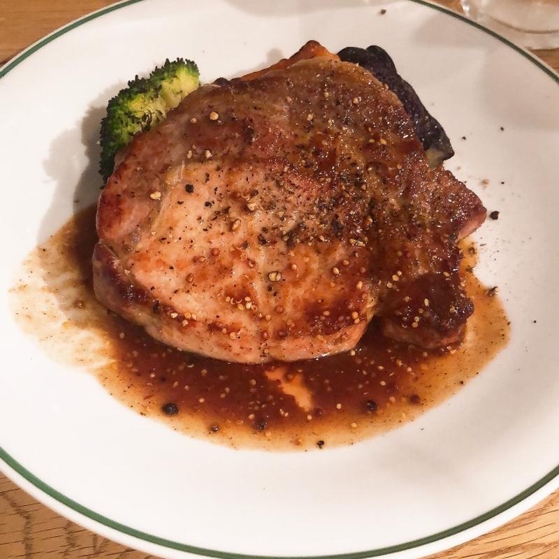 ポークソテー　マスタードソース(ビストロフェーヴ （bistro feve）)