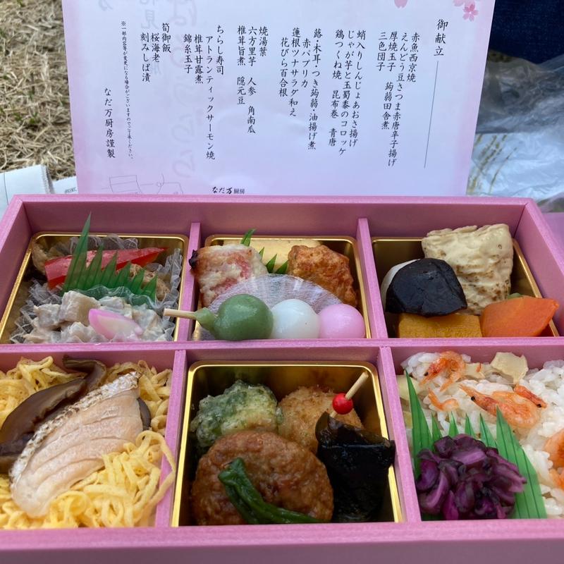 お花見御膳はるうらら(なだ万厨房 日本橋三越本店)