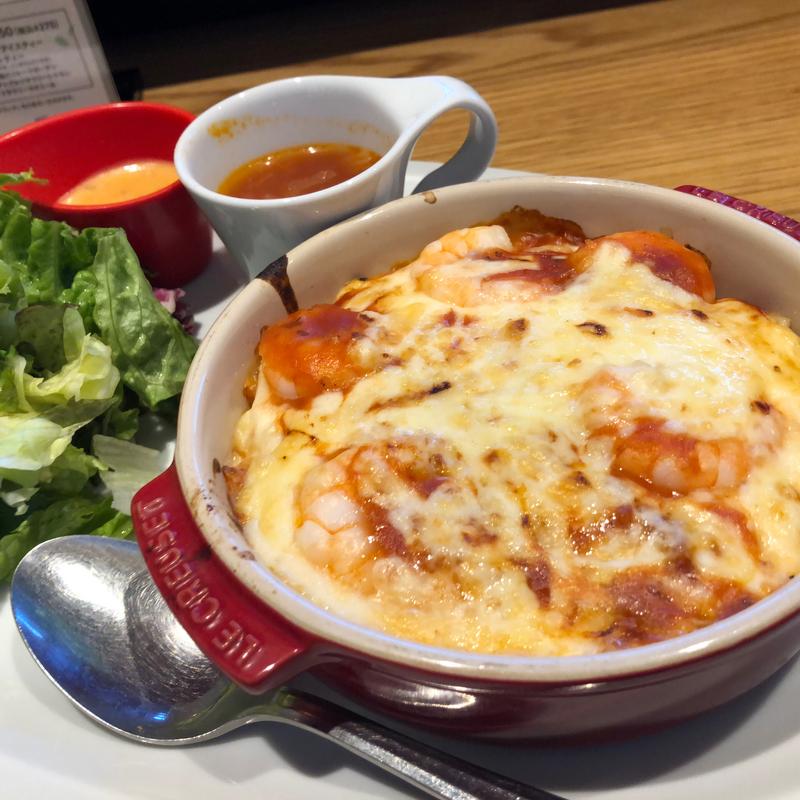 海老のドリアプレート（スープ付き）(むさしの森珈琲 流山おおたかの森店)