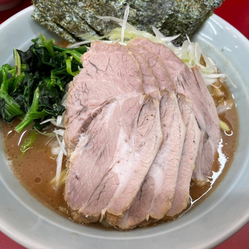 チャーシューメン＋白ネギ(武蔵家 大井町店 （むさしや）)