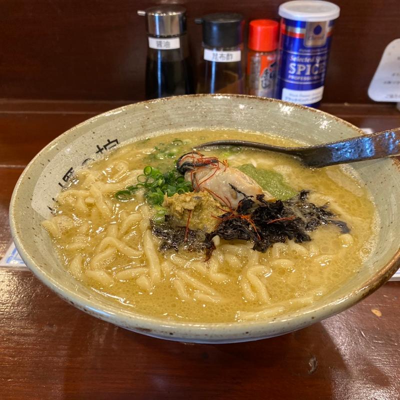 三陸牡蠣熟成醤油ラーメン(牡蠣の掟)