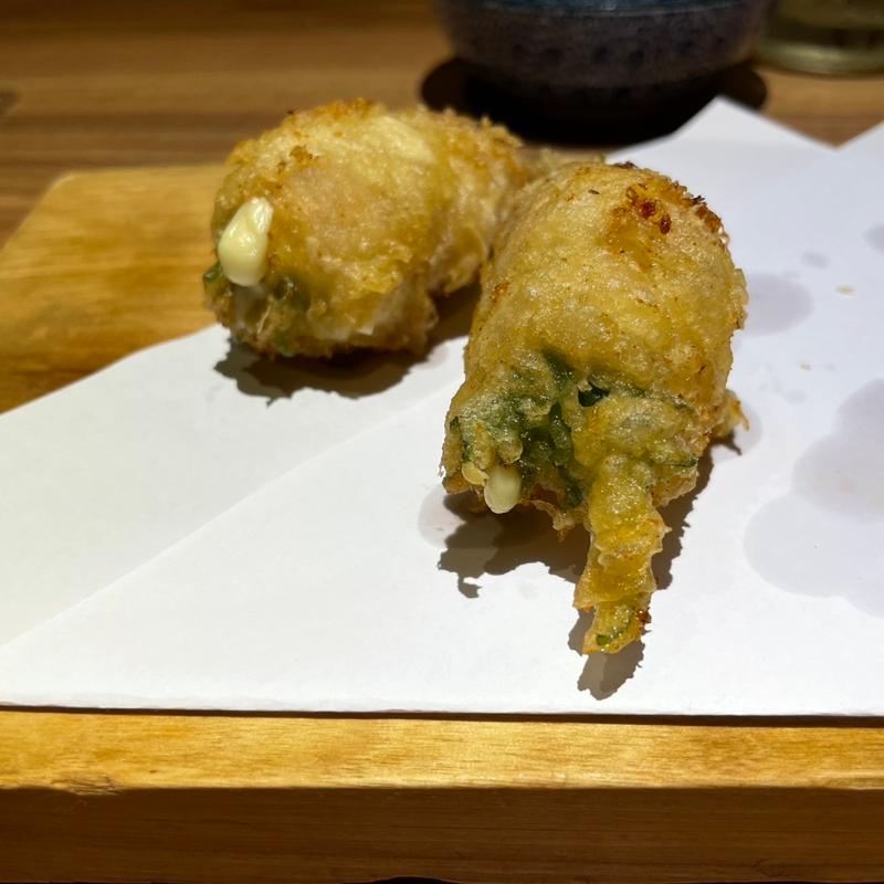 レタスチーズ肉巻き天(魚河岸酒場 FUKU浜金 金山店)