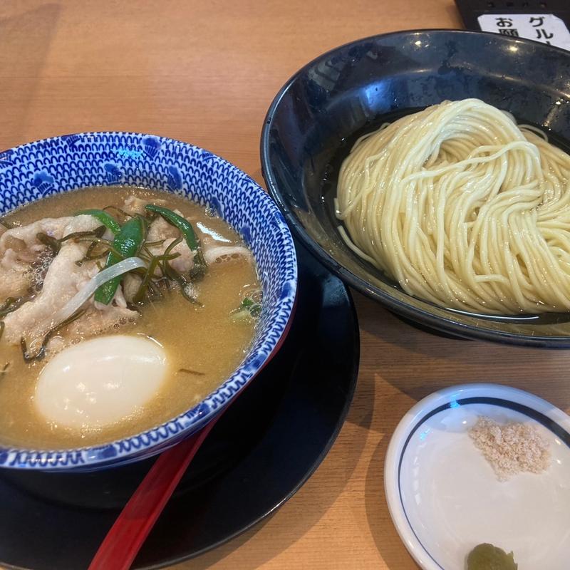 中濃鶏白湯昆布水つけ麺特製トッピング(麺堂 稲葉)
