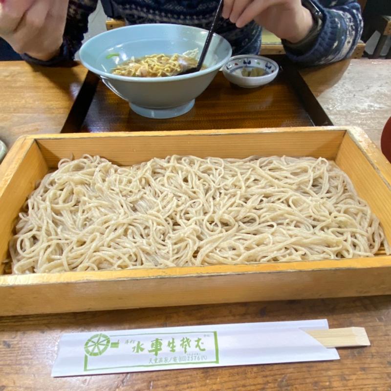 寒中挽き抜きそば(手打 水車生そば)