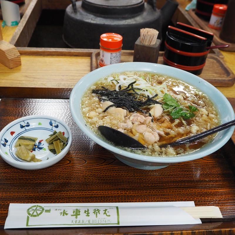 たぬきそば(手打 水車生そば)