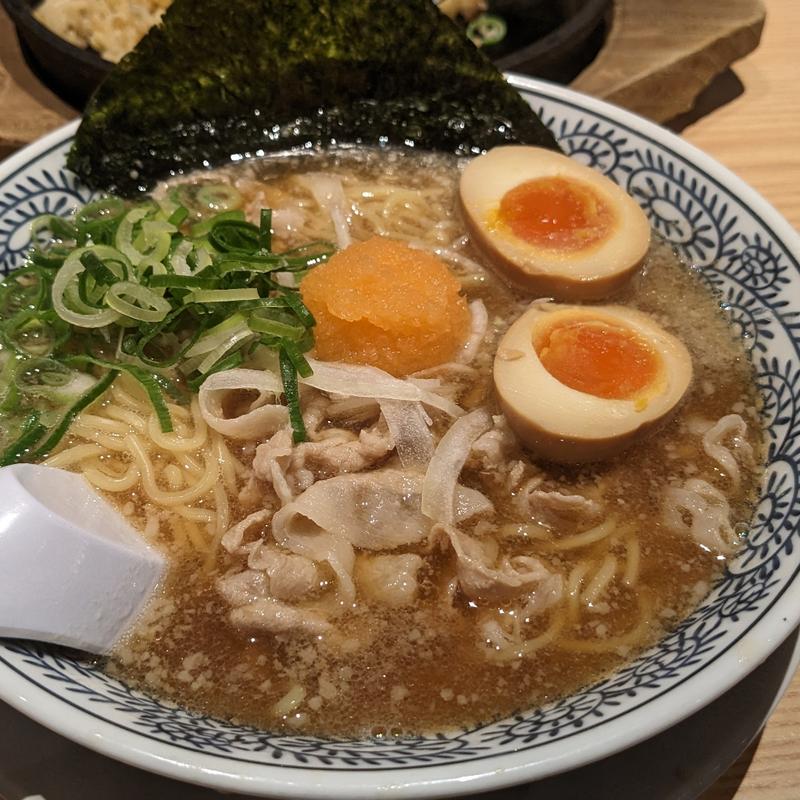 熟成醤油味玉肉そばチャーハン餃子セット(丸源ラーメン 稲城平尾店)