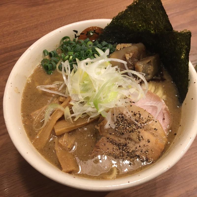 濃厚ガリバタラーメン (限定)(らーめんかいじ 愛宕橋店)