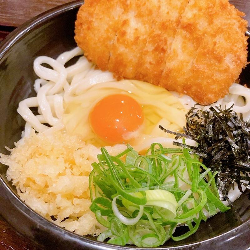 とんかつ玉子ぶっかけ(讃岐屋エキキタ店)