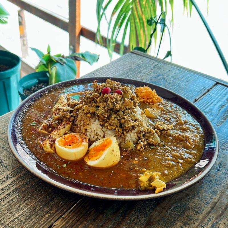 チキンキーマ+野菜カレー+花山椒と豆腐(SOMA （ソーマ）)
