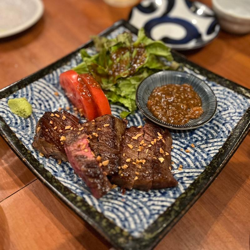 和牛ステーキ　サラダ付き(ちゃんこ芝松 八雲店)