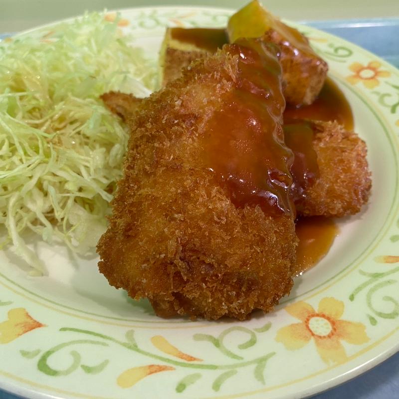 イカフライと豆腐(ビッグさんど)