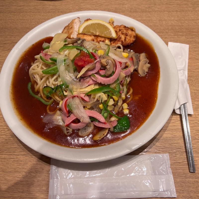 ミラカン ＋ から揚げ(スパゲティハウス チャオ)