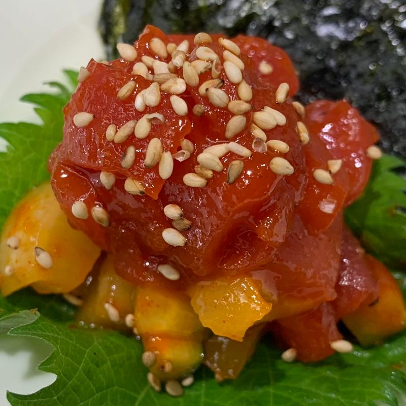 近大生まれのマグロユッケ(近畿大学水産研究所はなれ)