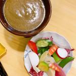 かにみそバーニャカウダ（おまかせコース）(コバヤシ料理店)