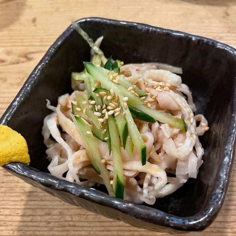 鶏皮ポン酢(味処 陣屋 仲見世店)