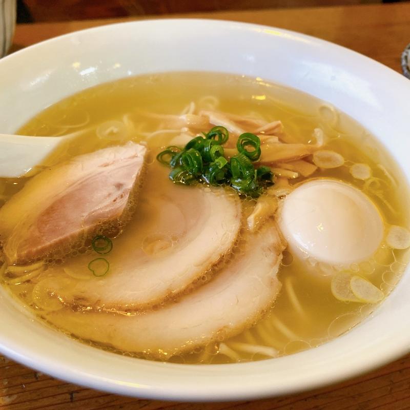 味玉らーめん（塩）(らーめん 三福)